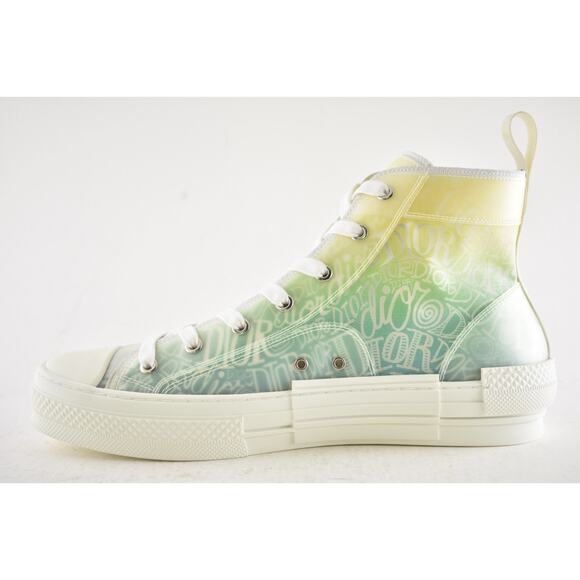 Dior Mens B23 Shawn Stussy Multicolor Logo High Top Lace Up Flat Sneaker 44 11 - Picture 12 of 15